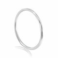 Solid 925 Sterling Silver 1mm Thin Stacking Ring – Polished Midi Band for Women & Men, Sizes 1–14